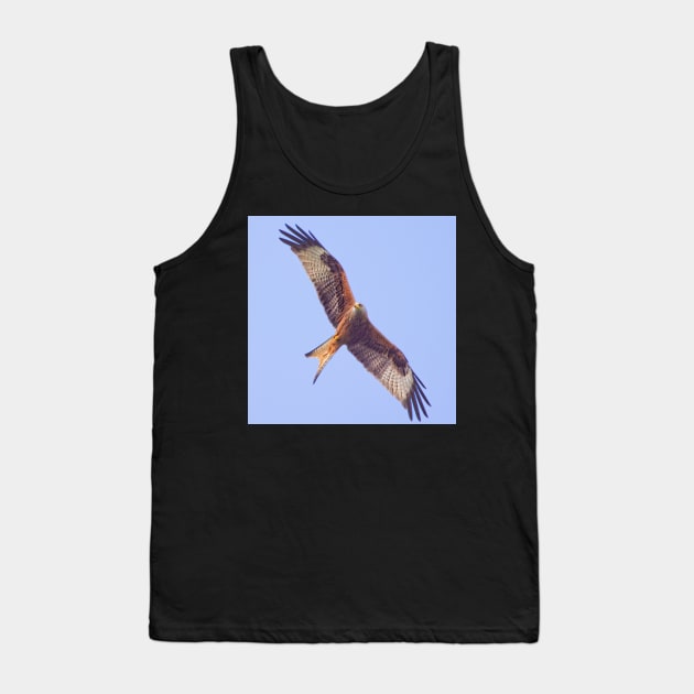 Red Kite in Flight Tank Top by MartynUK